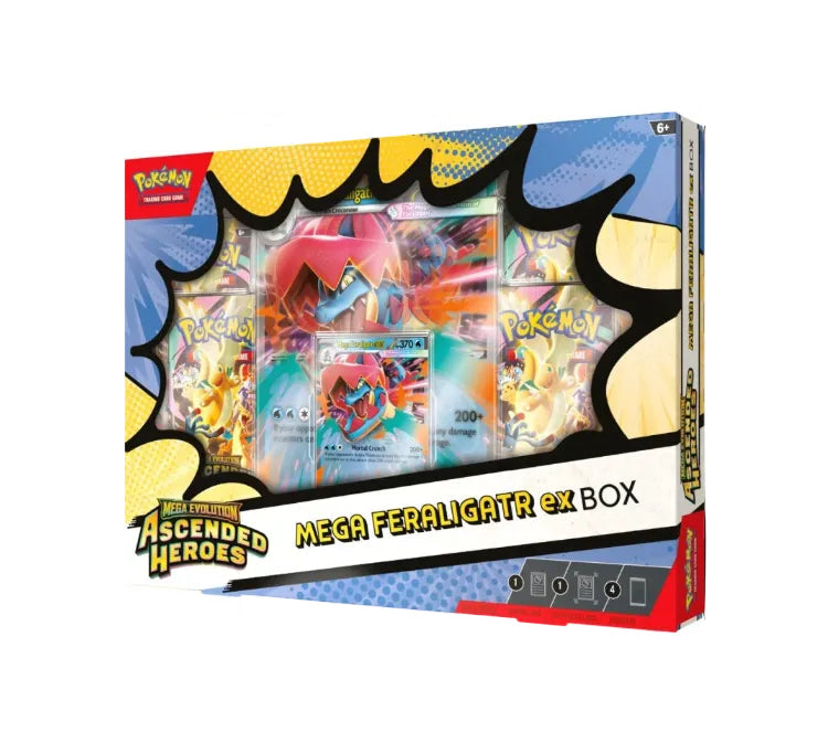 Pokémon TCG Mega Evolution Ascended Heroes Mega Feraligatr ex Box