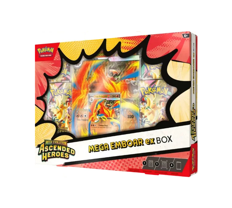 Pokémon TCG Mega Evolution Ascended Heroes Mega Emboar ex Box