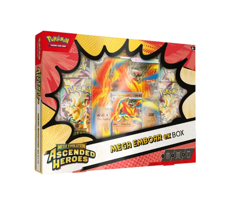Pokémon TCG Mega Evolution Ascended Heroes Mega Emboar ex Box